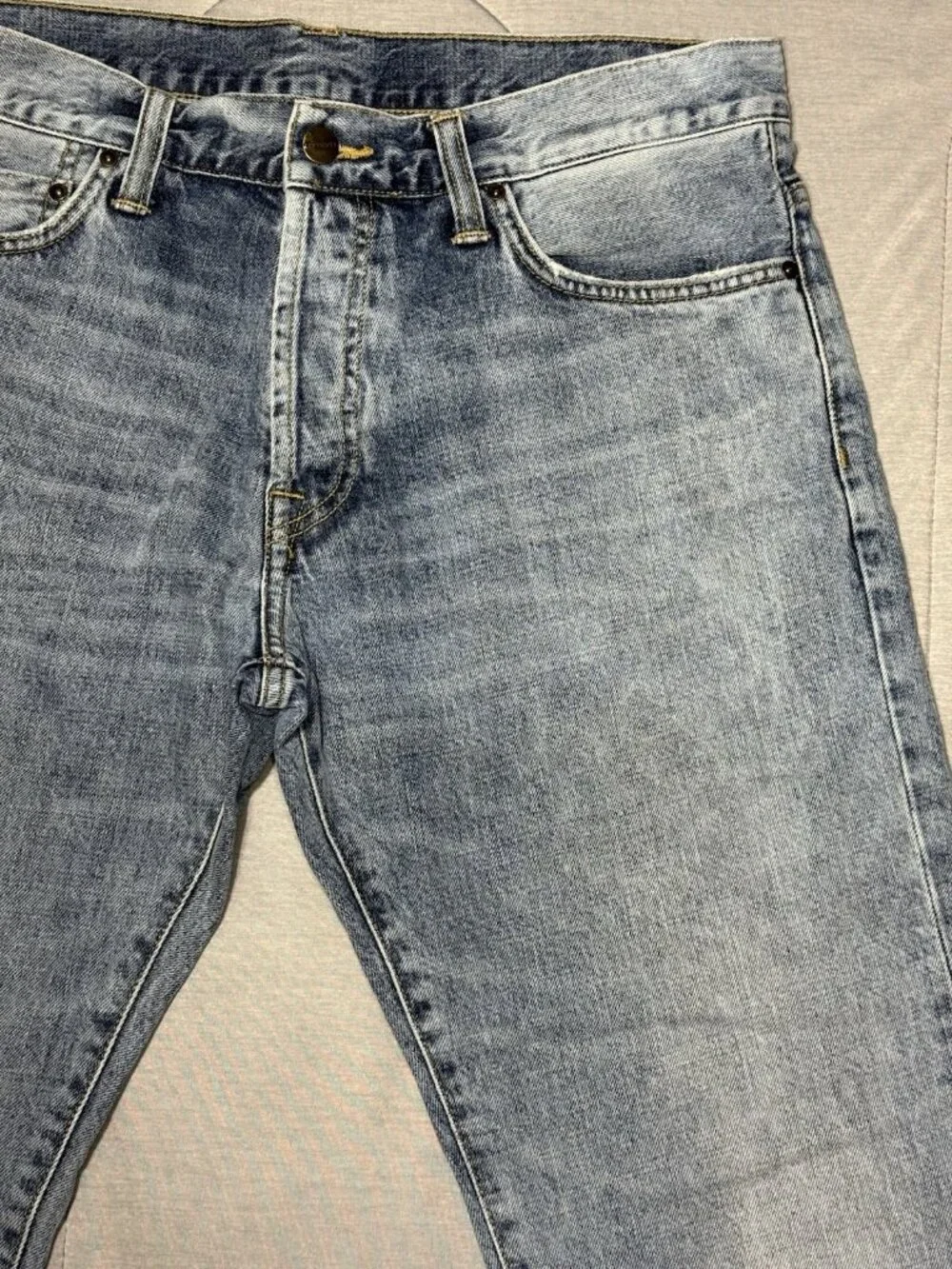 VTG Carhartt WIP Klondike Pant Men’s Blue Denim Jeans Size 32x32